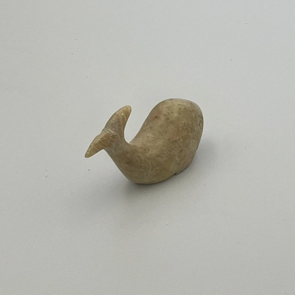 Carved Stone Fish Figurine, Small Sculpture, Animal Collectible,‎ Decoration